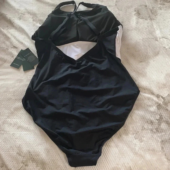 NWT Ralph Lauren Bel Air High Neck One Piece Sz 14 - Picture 12 of 14